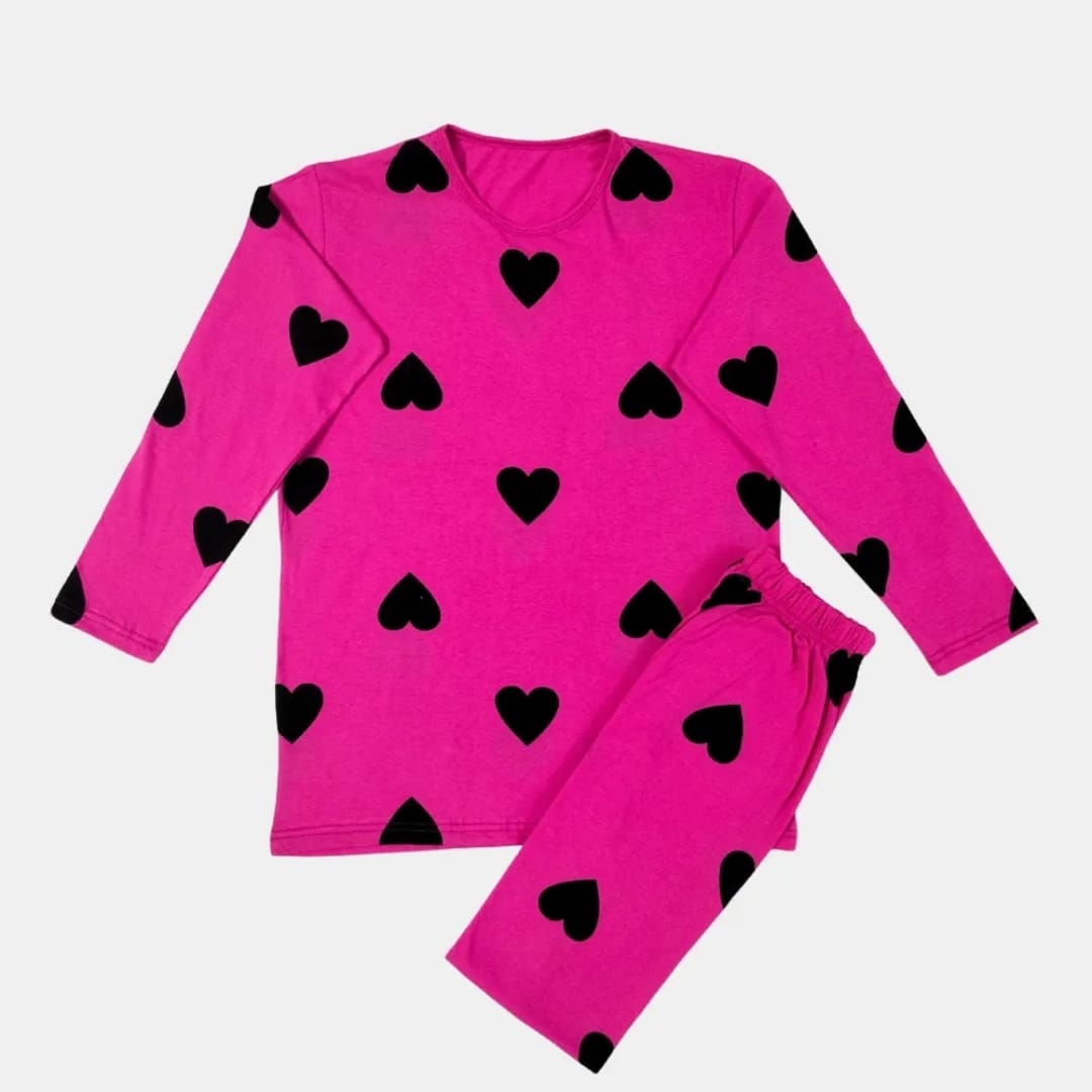 PINK BLACK HEARTS - FULL SLEEVES