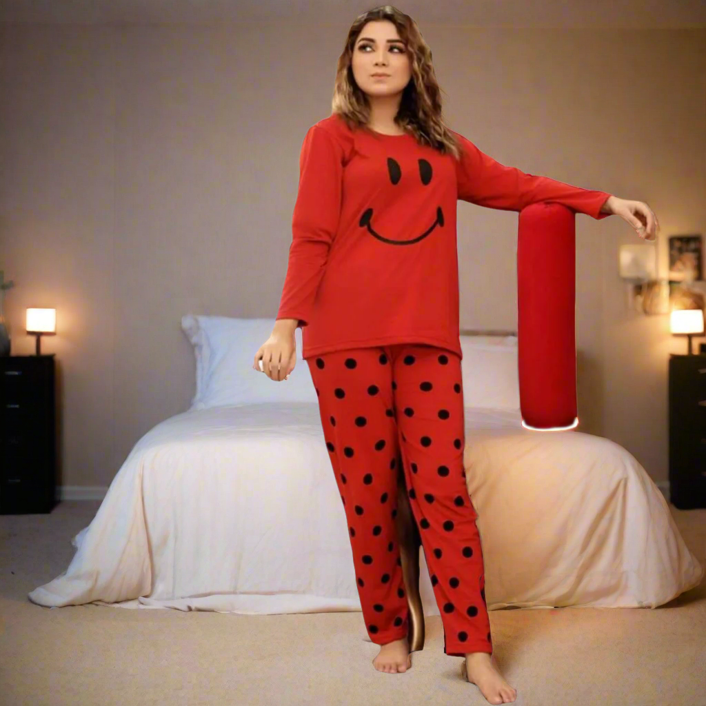 Red Smile Nightwear - Full Sleeves