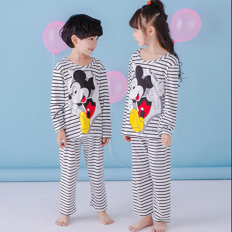 White Mickey Printed Suit (each)