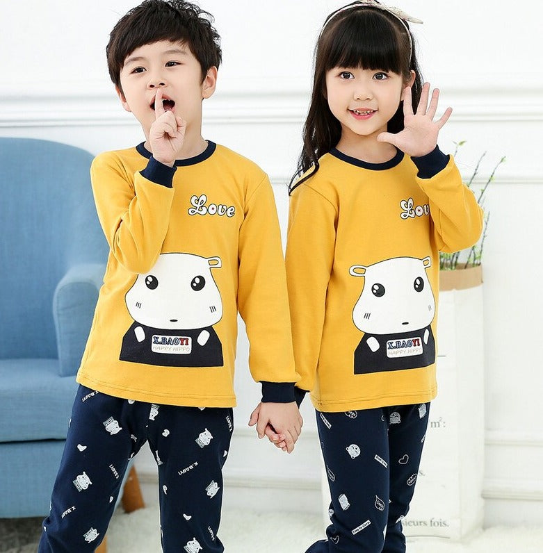 Yellow Love Printed Kid's Suit (each)