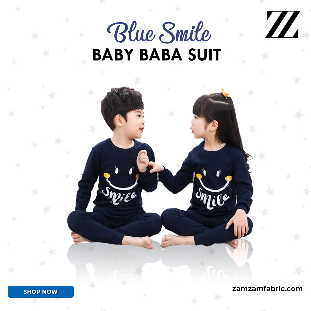 BLUE SMILE BABY BABA SUIT (each)