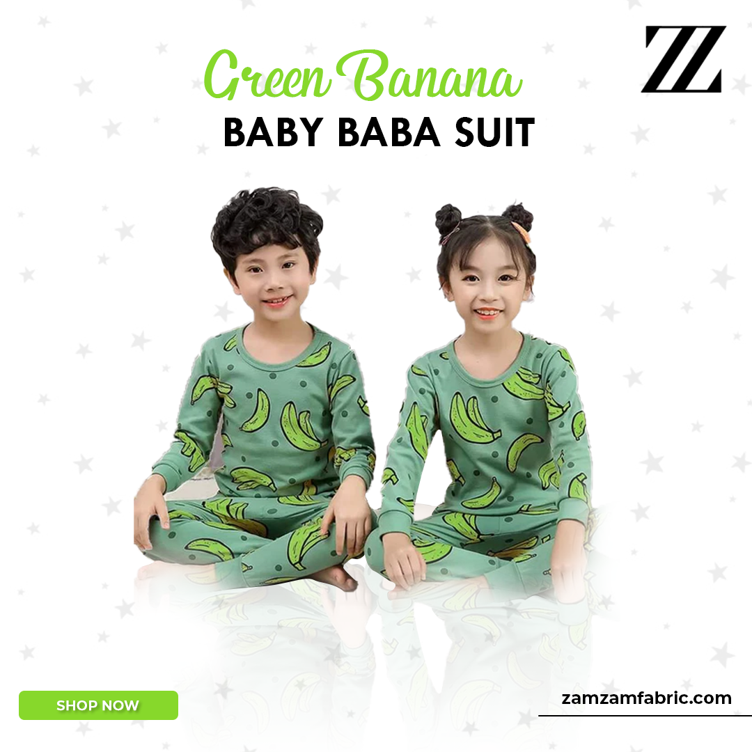 GREEN BANANA BABY BABA KID’S SUIT (each)